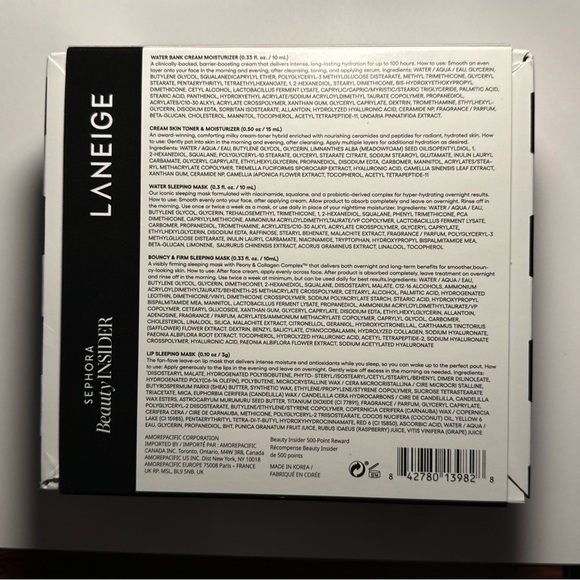 5 pc Lot The Laneige Baby Barrier Booster Set Mini Travel Size Exclusive Ltd Ed - Picture 3 of 10